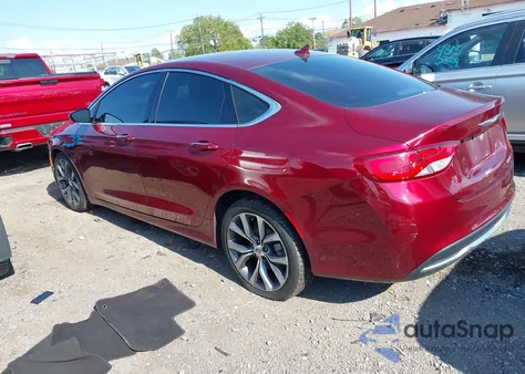 2015 Chrysler 200 C из США, поврежденный, VIN 1C3CCCCB3FN520731